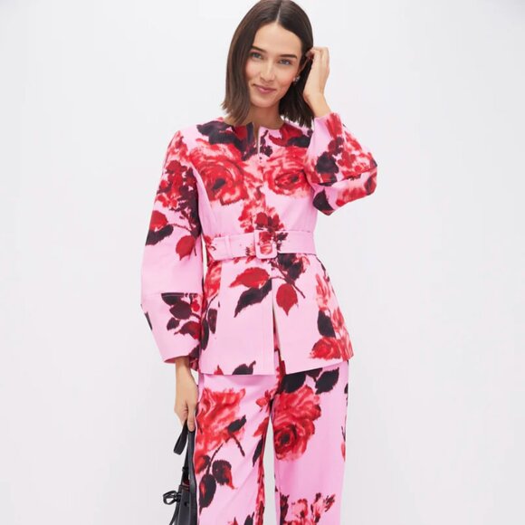 Tuckernuck Jackets & Blazers - Cerise Blossom Long Sleeve Rhoda Tunic Top